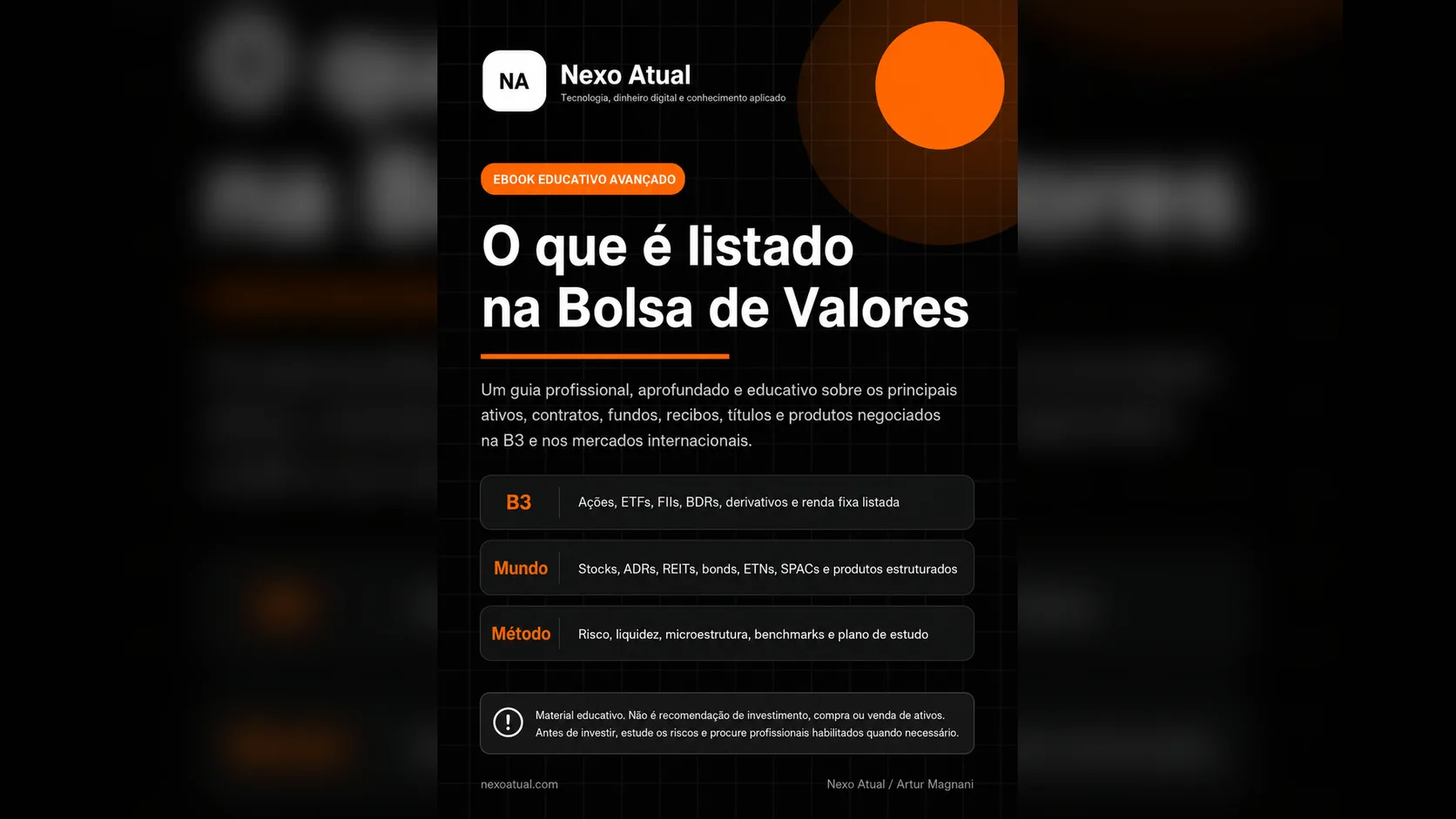 Ebook O que é listado na Bolsa de Valores