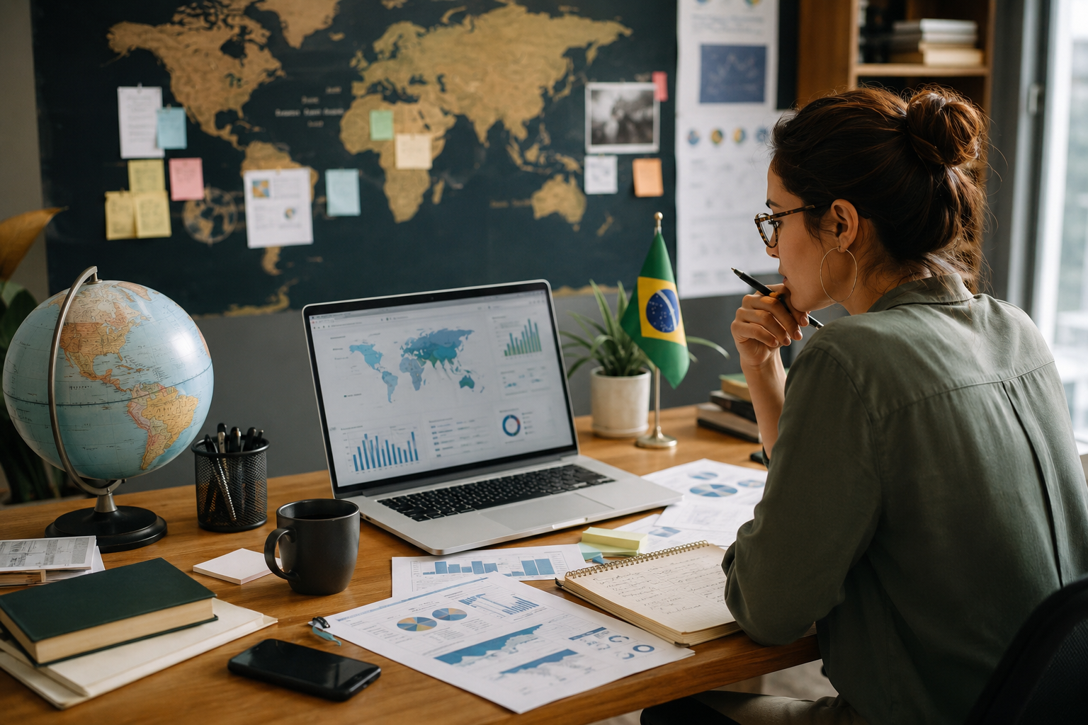 Tendências digitais do exterior sendo analisadas para o Brasil