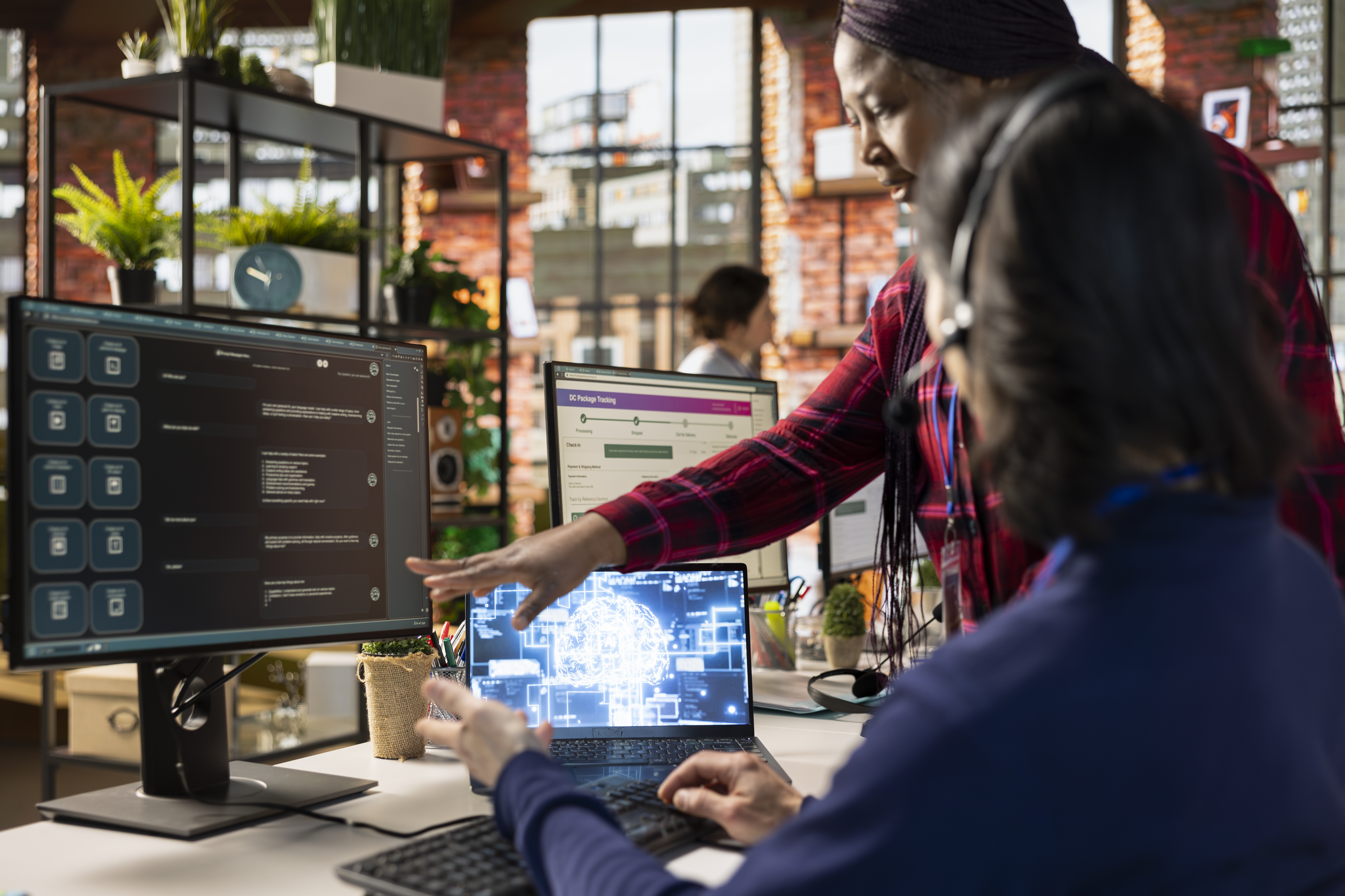 Pequena empresa usando inteligência artificial para atendimento, vendas, marketing e gestão