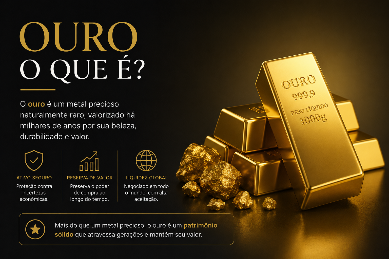 Ouro: o que é, por que é valioso e quais cuidados observar